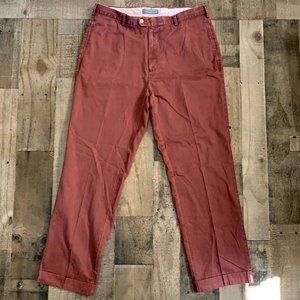 Peter Millar Pants Red Pima Cotton 35
